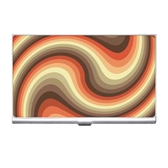 Twirl Swirl Waves Pattern Business Card Holder