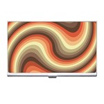 Twirl Swirl Waves Pattern Business Card Holder Front