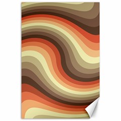 Twirl Swirl Waves Pattern Canvas 24  X 36 