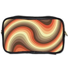 Twirl Swirl Waves Pattern Toiletries Bag (one Side) by Pakjumat