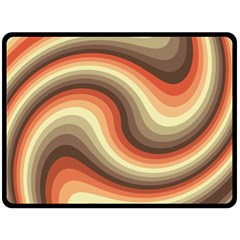 Twirl Swirl Waves Pattern Fleece Blanket (large) by Pakjumat