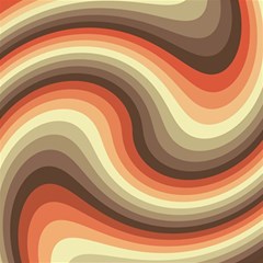 Twirl Swirl Waves Pattern Play Mat (square) by Pakjumat