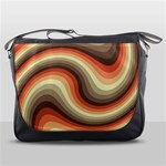 Twirl Swirl Waves Pattern Messenger Bag Front