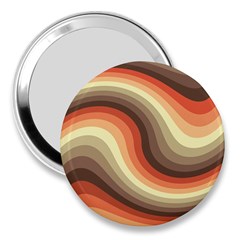 Twirl Swirl Waves Pattern 3  Handbag Mirrors by Pakjumat