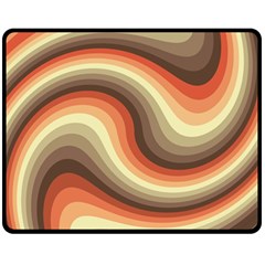 Twirl Swirl Waves Pattern Two Sides Fleece Blanket (medium) by Pakjumat