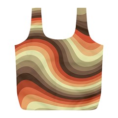 Twirl Swirl Waves Pattern Full Print Recycle Bag (l) by Pakjumat