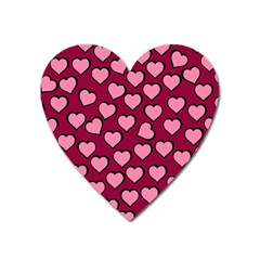 Pattern Pink Abstract Heart Heart Magnet