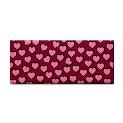 Pattern Pink Abstract Heart Hand Towel