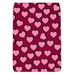 Pattern Pink Abstract Heart Removable Flap Cover (L) Front