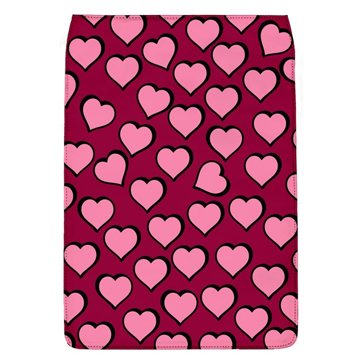 Pattern Pink Abstract Heart Removable Flap Cover (L)