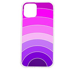 Pink Rainbow Purple Design Pattern Iphone 12 Pro Max Tpu Uv Print Case