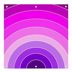 Pink Rainbow Purple Design Pattern Banner And Sign 4  X 4  by Pakjumat