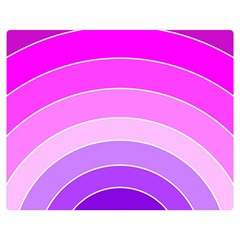 Pink Rainbow Purple Design Pattern Premium Plush Fleece Blanket (medium) by Pakjumat