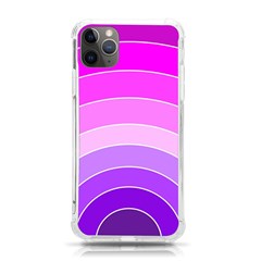 Pink Rainbow Purple Design Pattern Iphone 11 Pro Max 6 5 Inch Tpu Uv Print Case by Pakjumat