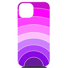 Pink Rainbow Purple Design Pattern Iphone 14 Black Uv Print Case by Pakjumat