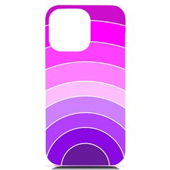 Pink Rainbow Purple Design Pattern Iphone 14 Pro Max Black Uv Print Case by Pakjumat