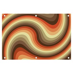 Twirl Swirl Waves Pattern Banner And Sign 6  X 4  by Pakjumat