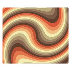 Twirl Swirl Waves Pattern Premium Plush Fleece Blanket (small) by Pakjumat