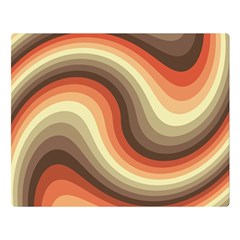 Twirl Swirl Waves Pattern Premium Plush Fleece Blanket (large) by Pakjumat