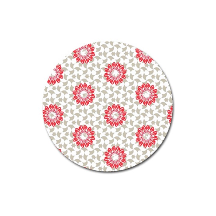 Print Pattern Fashion Background Magnet 3  (Round)