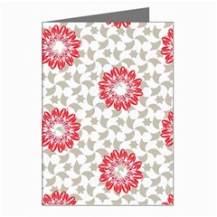 Print Pattern Fashion Background Greeting Cards (pkg Of 8) by Pakjumat