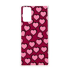 Pattern Pink Abstract Heart Samsung Galaxy Note 20 Tpu Uv Case by Pakjumat