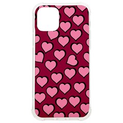 Pattern Pink Abstract Heart Iphone 12/12 Pro Tpu Uv Print Case by Pakjumat