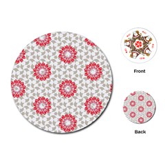 Print Pattern Fashion Background Playing Cards Single Design (round) by Pakjumat