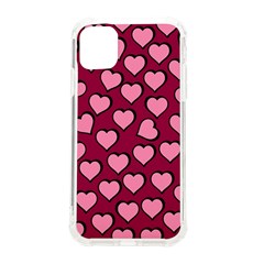 Pattern Pink Abstract Heart Iphone 11 Tpu Uv Print Case by Pakjumat