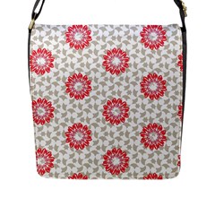 Print Pattern Fashion Background Flap Closure Messenger Bag (l) by Pakjumat