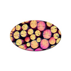 Wood Firewood Wooden Sticker Oval (100 Pack) by Pakjumat