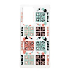 Mint Black Coral Heart Paisley Samsung Galaxy Note 20 Ultra Tpu Uv Case by Pakjumat