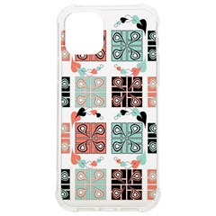 Mint Black Coral Heart Paisley Iphone 12/12 Pro Tpu Uv Print Case by Pakjumat