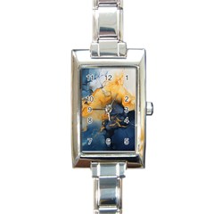 Abstract Marble Design Background Rectangle Italian Charm Watch by Pakjumat