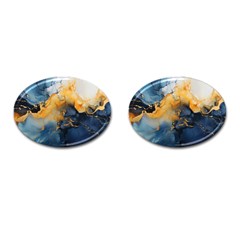 Abstract Marble Design Background Cufflinks (oval) by Pakjumat