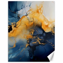 Abstract Marble Design Background Canvas 12  X 16  by Pakjumat