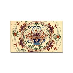 Vintage Antique Plate China Sticker Rectangular (10 Pack) by Pakjumat