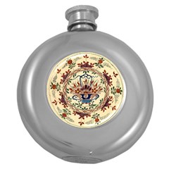 Vintage Antique Plate China Round Hip Flask (5 Oz) by Pakjumat