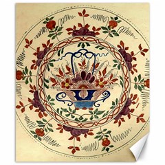 Vintage Antique Plate China Canvas 8  X 10  by Pakjumat