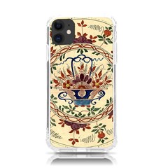 Vintage Antique Plate China Iphone 11 Tpu Uv Print Case by Pakjumat