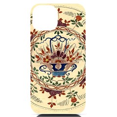 Vintage Antique Plate China Iphone 14 Black Uv Print Case by Pakjumat