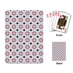 Tile Pattern Design Flowers Playing Cards Single Design (rectangle) by Pakjumat