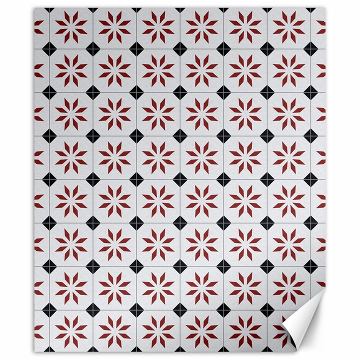 Tile Pattern Design Flowers Canvas 20  x 24 