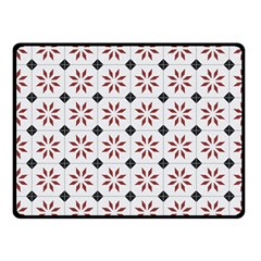 Tile Pattern Design Flowers Fleece Blanket (small) by Pakjumat