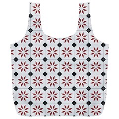 Tile Pattern Design Flowers Full Print Recycle Bag (xl) by Pakjumat