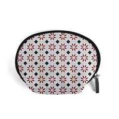 Tile Pattern Design Flowers Accessory Pouch (small) by Pakjumat