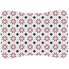 Tile Pattern Design Flowers Velour Seat Head Rest Cushion by Pakjumat