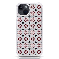 Tile Pattern Design Flowers Iphone 14 Tpu Uv Print Case by Pakjumat