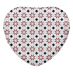 Tile Pattern Design Flowers Heart Glass Fridge Magnet (4 Pack) by Pakjumat