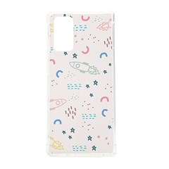 Spaceship Pattern Star Samsung Galaxy Note 20 Tpu Uv Case by Pakjumat